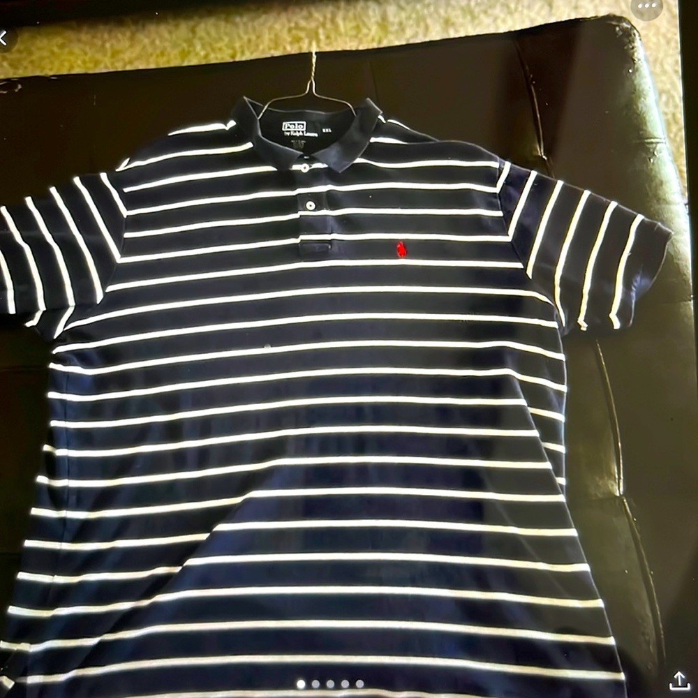 Navy/White Collared Men’s Polo